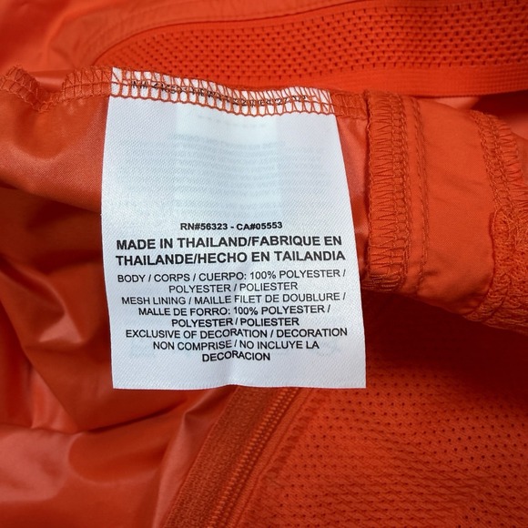 Nike Clemson Tigers 1/4 Zip S/S Coach Jacket Men's Medium Orange Embroidered NWT - Picture 6 of 8